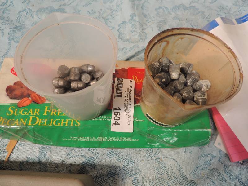 lot 1604 image: Unknown lead bullets...