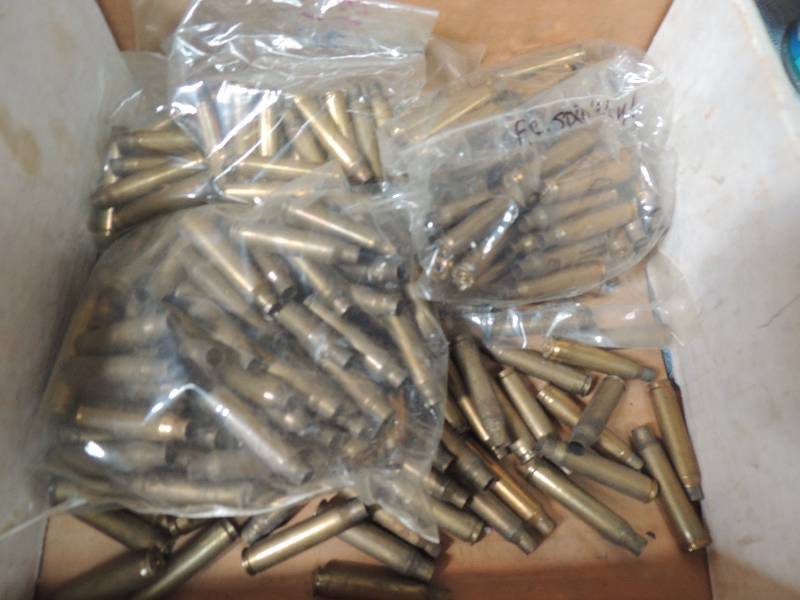 lot 1619 image: Box of brass L.C. not  15 primed 22...