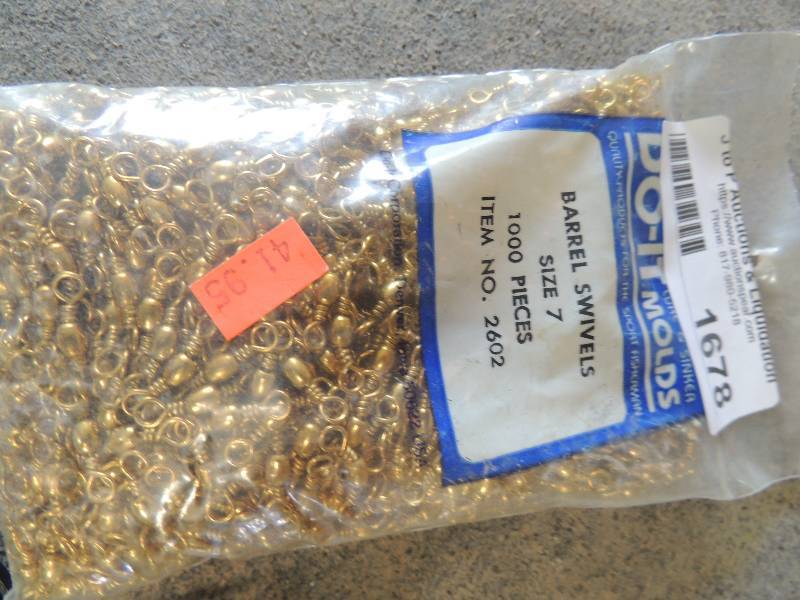 lot 1678 image: Barrel swivels #7  1000 ct - new ...