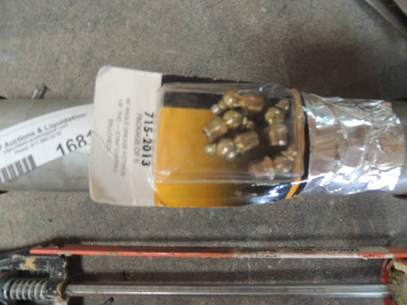 lot 1681 image: Grease gun, grease fitting and caul...