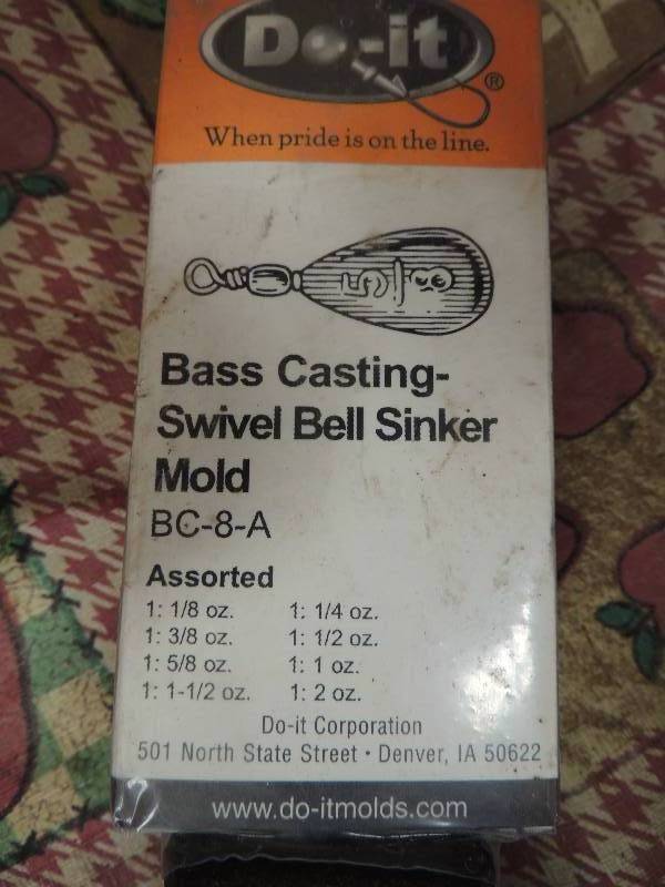 lot 1702 image: Brass casting swivel bell sinker mo...