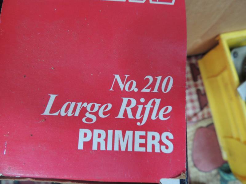 lot 1710 image: 2 boxes of 210 Lg rifle primers (10...