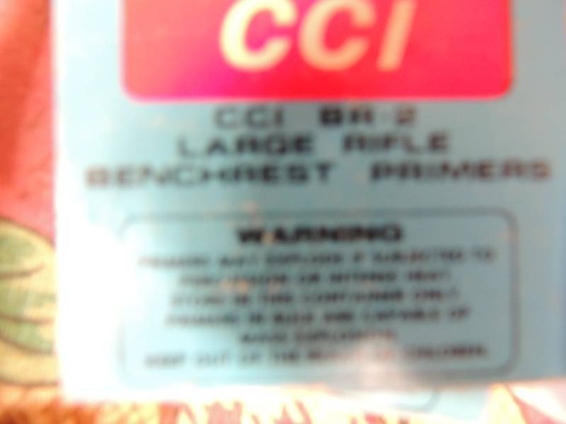 lot 1716 image: CCI VR2 Lg rifle benchrest  primer...