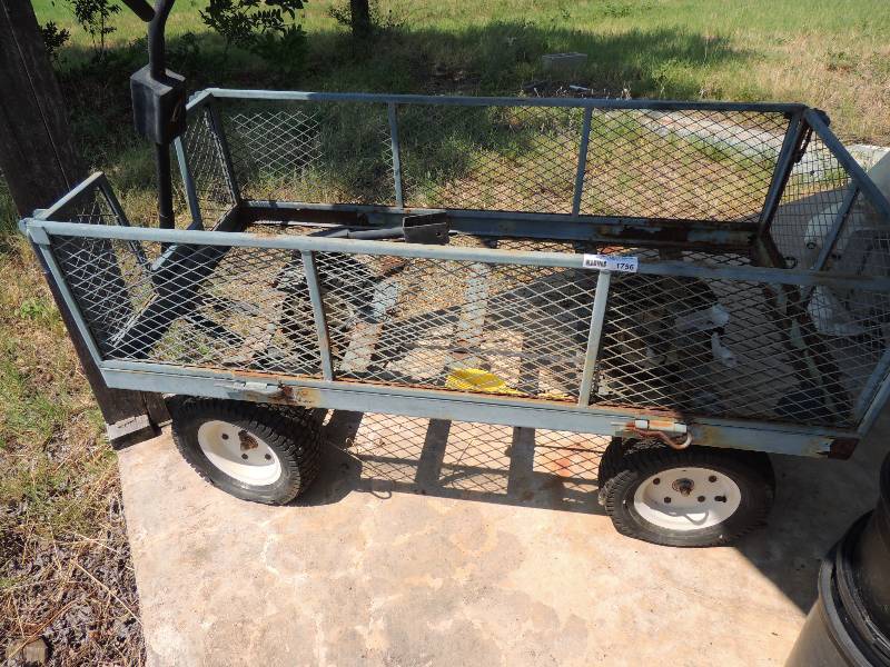 lot 1756 image: Steel yard wagon...
