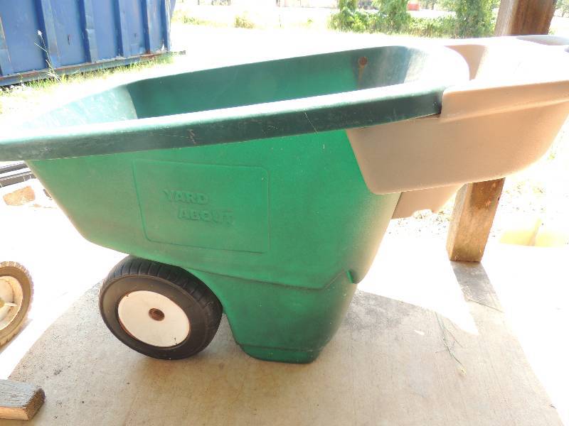 lot 1763 image: Green yard about plastic wheel ba...