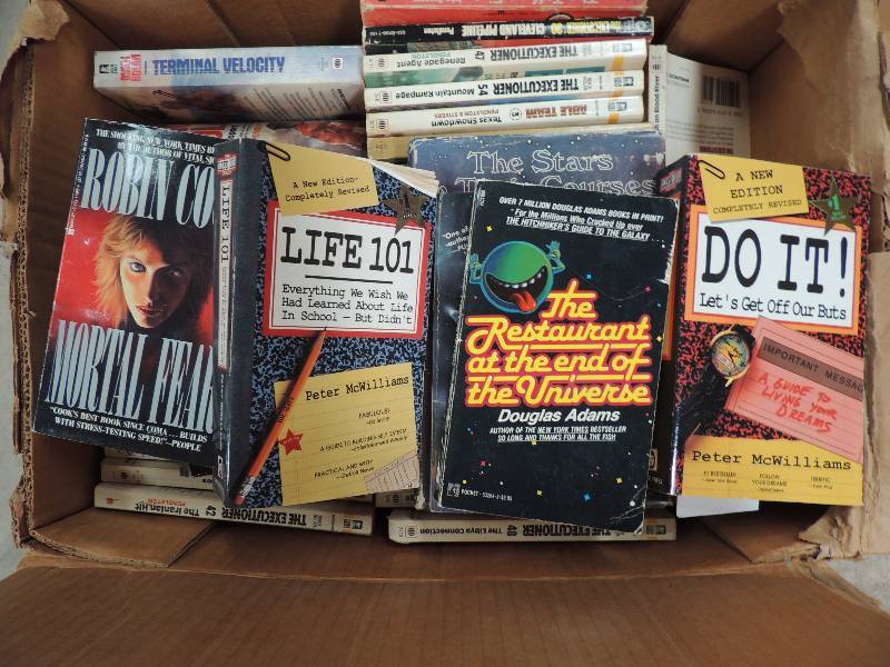 lot 1817 image: Box of paperback novels...