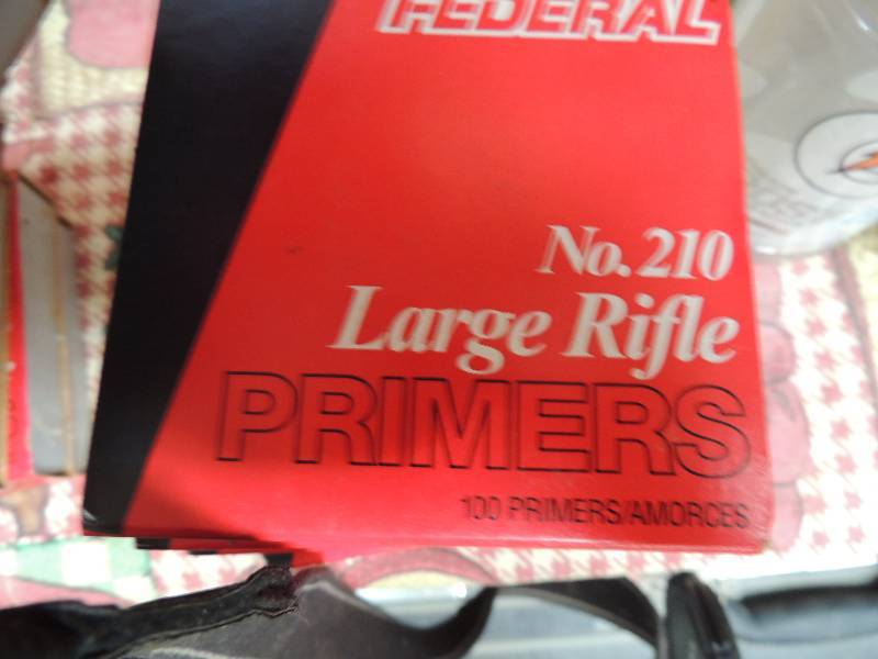 lot 1721 image: federal ammo Lg rifle primers 210...