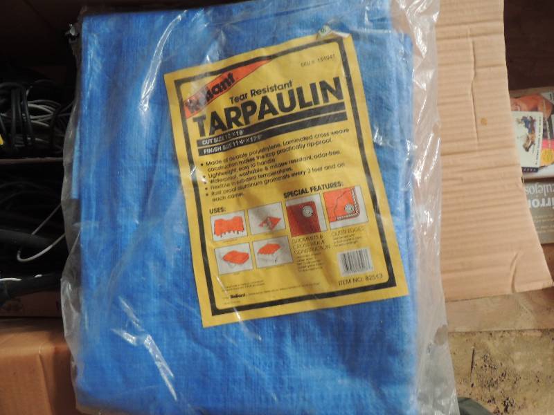 lot 689 image: Tarp 12ft x 18ft...