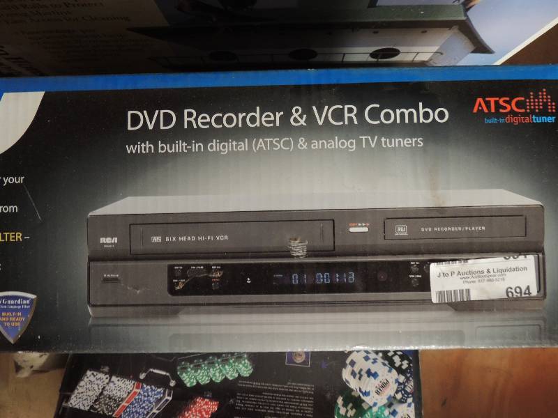 lot 694 image: NEW RCA DVD Recorder and VHS combo...
