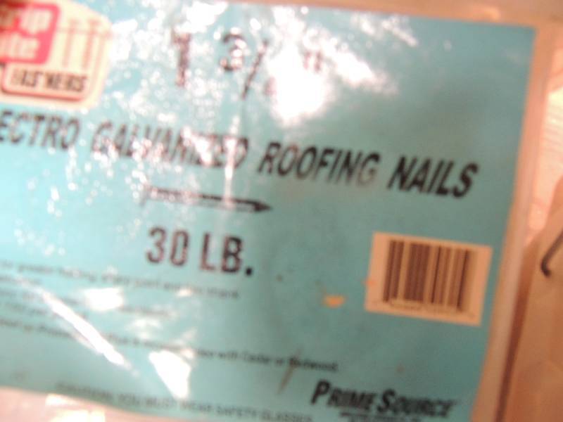 lot 727 image: 1 32roofing nails (20lbs)...