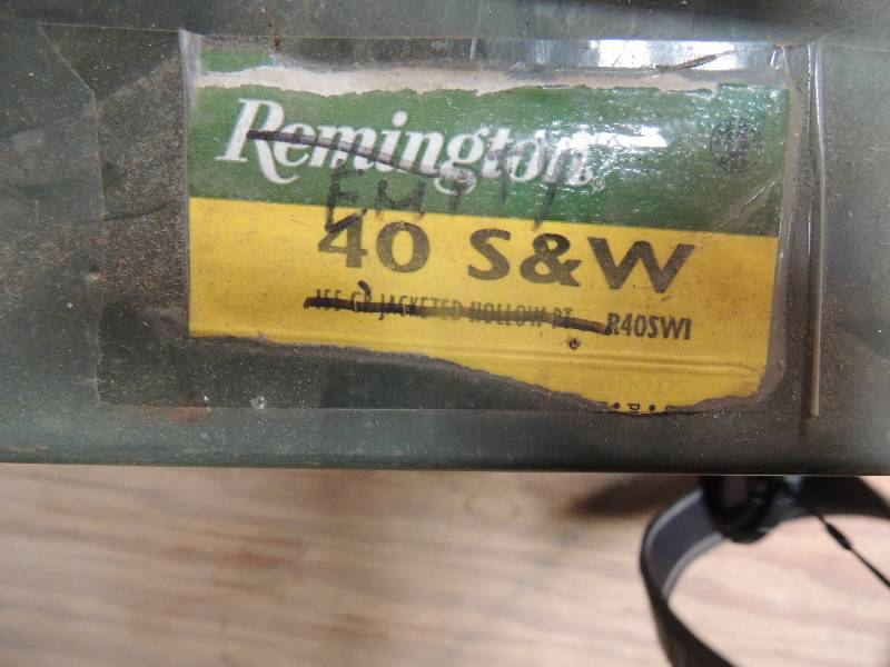lot 714 image: Metal Ammo box fully packaged...