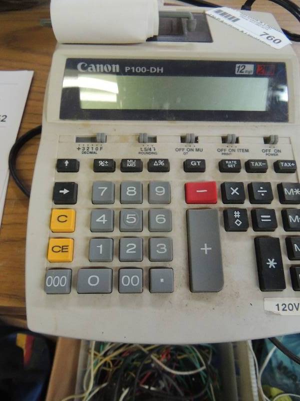 lot 760 image: Cannon Calculator...