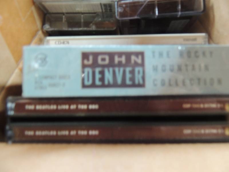 lot 755 image: John Denver CD new, Beatles CDs...