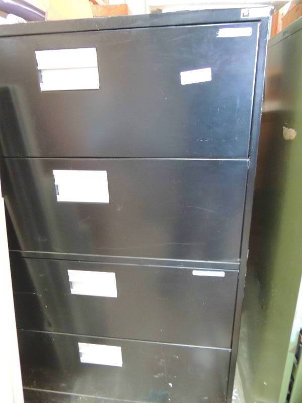 lot 1873 image: 4 drawer LATERAL FILE CABINET...