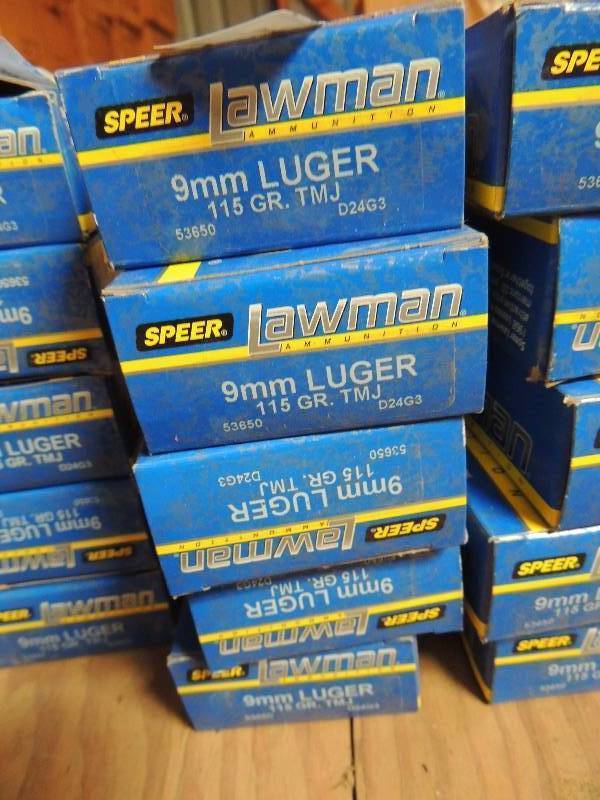 lot 667 image: Lawman 50 cartridge case for 9mm  QTY 5.
