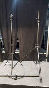 lot 106 image: Lot of 2 Telescoping Tripod Stands