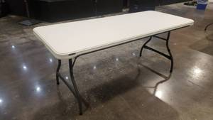 lot 177 image: Lifetime 6 Folding Legs Banquet Table