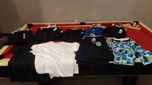 lot 203 image: Large Lot of New Kids & Adult Clothes.  See Pics For Sizes.