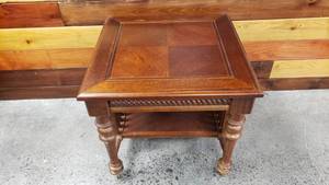 lot 246 image: Wooden End Table.  Measures 25 x 25 x 23