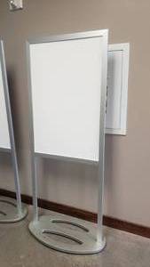 lot 272 image: Displays2Go 66 Double Sided Indoor Sign.  Insert is removeable.