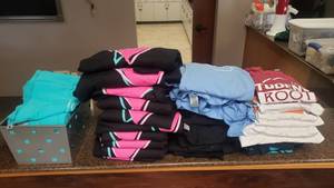 lot 312 image: Lot of New Shirts & Sweatshirts.  Kids & Adult Sizes