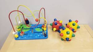 lot 348 image: Lot of Baby Toys.  Bumble Balls & Bead Maze