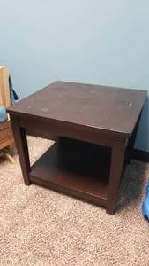 lot 370 image: Brown End Table