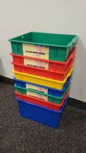 lot 379 image: Lot of 8 Lakeshore Classroom Bins