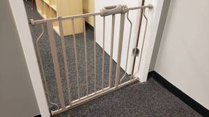 lot 412 image: Evenflo Locking Baby Gate
