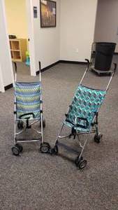 lot 416 image: Lot of 2 Cosco Folding Baby Strollers