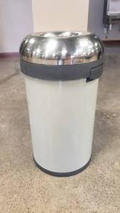 lot 268 image: Round Open Mouth Trash Can