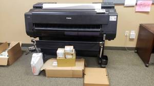 lot 454 image: WOW Canon imagePROGRAF PRO-4000S Large Format Fine Art Poster Printer w Everything Pictured