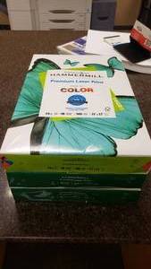 lot 478 image: Hammermill Premium Laser Print Paper.  3 Packs