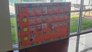 lot 587 image: Cork Classroom Bulletin Board. 72 x 48