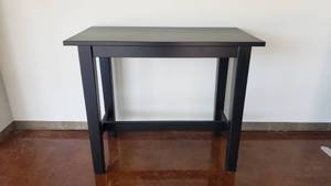 lot 596 image: Wooden Tall Dining Table.  51 x 41 x 27