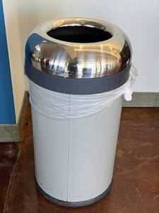 lot 644 image: Round Open Mouth Trash Can