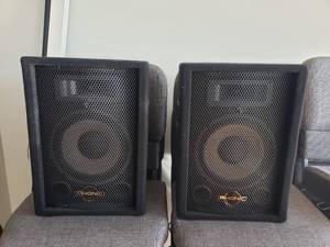 lot 655 image: Lot of 2 Phonic SEM 710 2-Way StageFloor Speakers