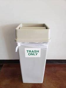 lot 657 image: Tenex 23 Gallon Flip Lid Trash Can