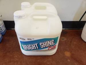 lot 665 image: Lot of 2 Bright Shine 2500 High Performance Floor Finish.  2.5 Gal Each