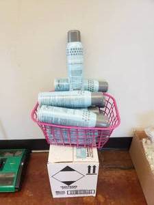 lot 669 image: Large Lot of SparSanQ Disenfectant Deodorizer Sprays.  24 Cans