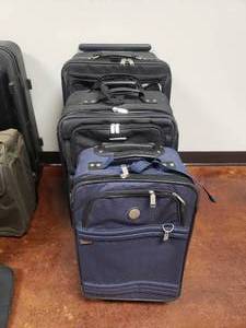lot 698 image: Lot of 3 Suitcases.  Misc Sizes