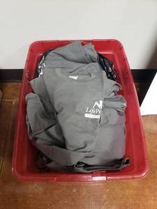 lot 706 image: Large Tote Full of LifePoint Shirts.  Most Are Size Small.