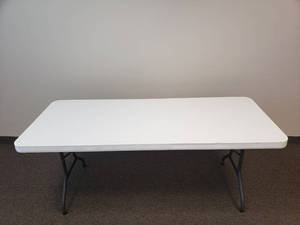 lot 710 image: Lifetime 6 Folding Legs Banquet Table