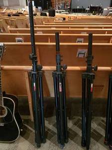 lot 743 image: Lot of 3 Pro Line Speaker Tripods