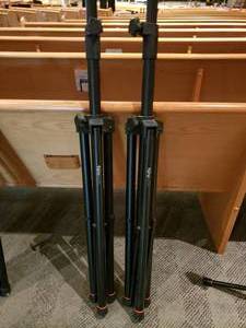 lot 744 image: Lot of 2 Frameworks Speaker Tripods