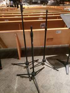 lot 745 image: Lot of 3 Frameworks Microphone Stands