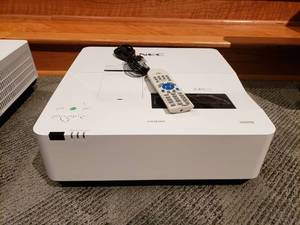 lot 751 image: NEC UM383WL Ultra Short Throw LCD Projector w Remote