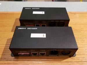 lot 790 image: Lot of 2 DMX512 DMX Decoders