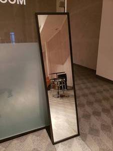 lot 845 image: Ikea Stave Wooden Framed Wall Mirror