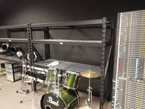 lot 928 image: Metal Adjustable Shelf.  Contents Not Included.  77 x 72 x 24
